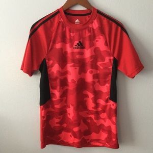 adidas red camo shirt